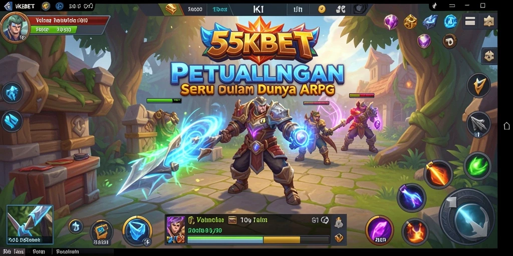 Tampilan menarik dari permainan 55KBET dengan aksi ARPG yang dinamis.