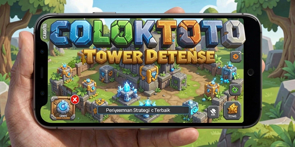 Tampilan gameplay menantang dalam COLOKTOTO Tower Defense.