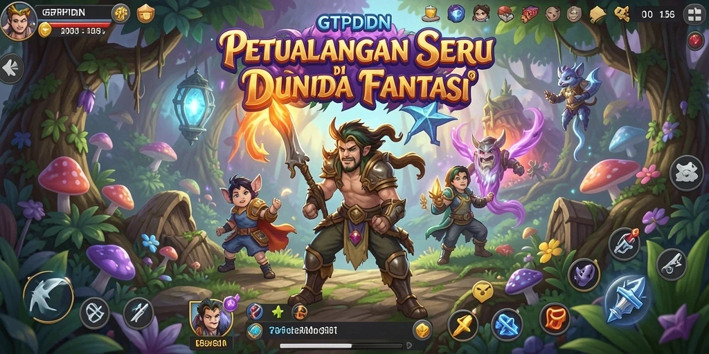 Tangkapan layar gameplay <strong>GTPIDN</strong> menampilkan karakter menjelajah dunia yang kaya akan petualangan.