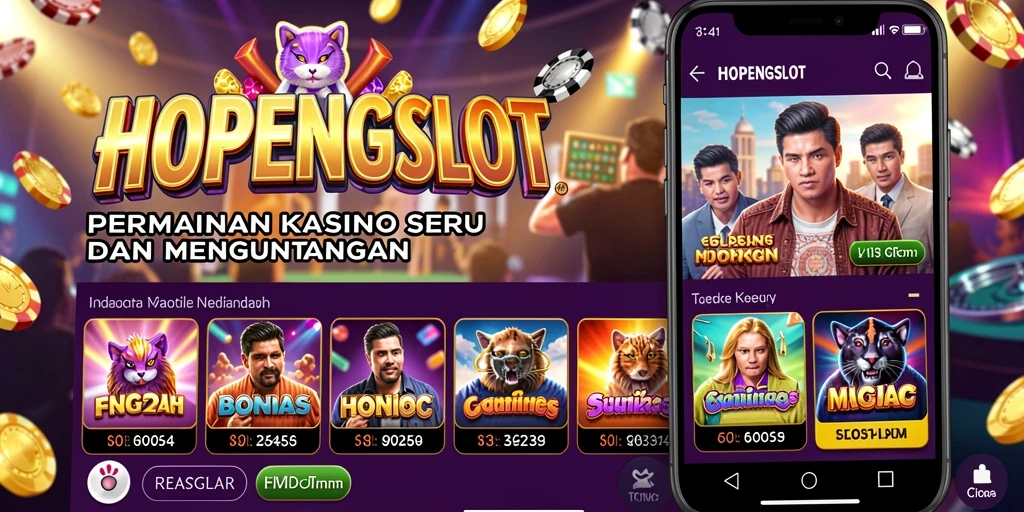 Tampilan gameplay HOPENGSLOT yang menarik dan penuh warna.