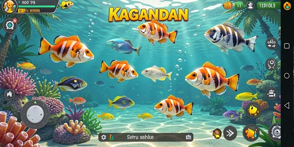 Tangkapan layar KAGANDAN menampilkan gameplay seru Tembak Ikan.