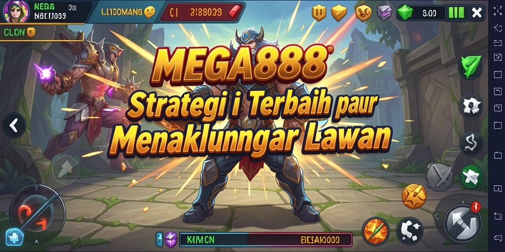 Tampilan menegangkan dari strategi pertempuran di MEGA888.