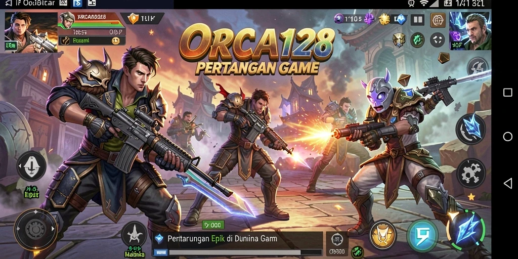 Screeshot gameplay action-packed ORCA128.