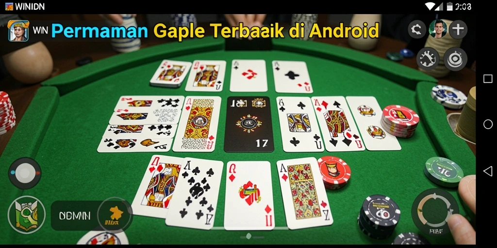 Tampilan screenshot permainan Gaple di WINIDN yang seru.