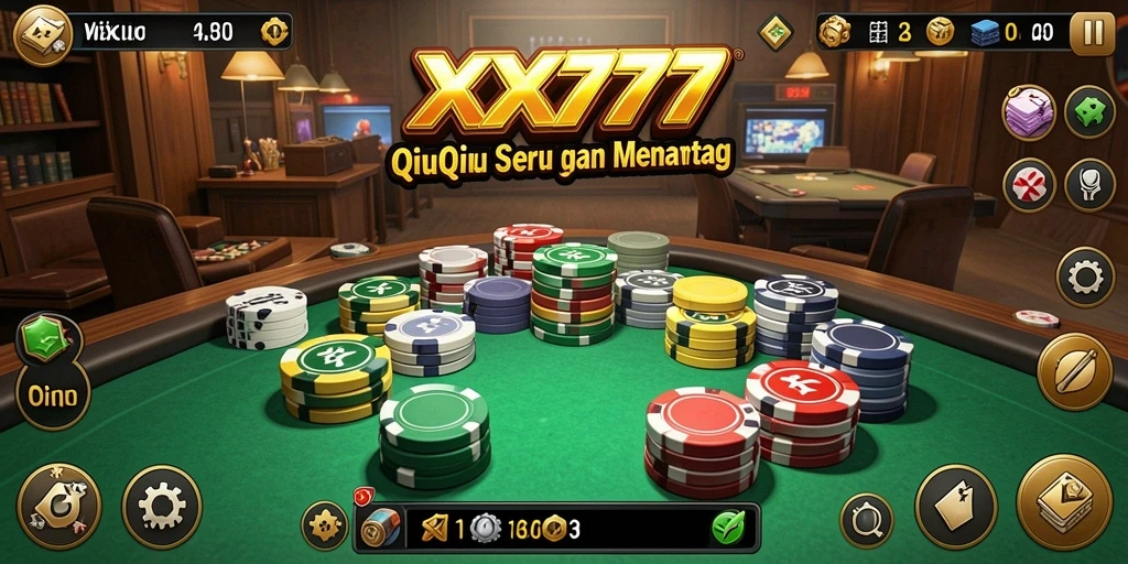 Screenshot utama menampilkan gameplay seru QiuQiu di XXX777.